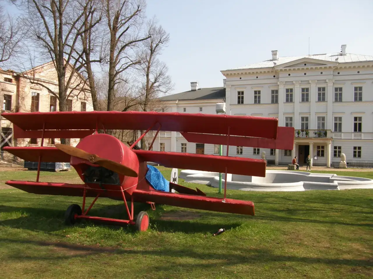 Pałac Jedlinka z lotu ptaka