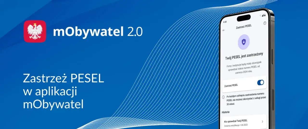 aplikacja mObywatel usługa Zastrzeż PESEL