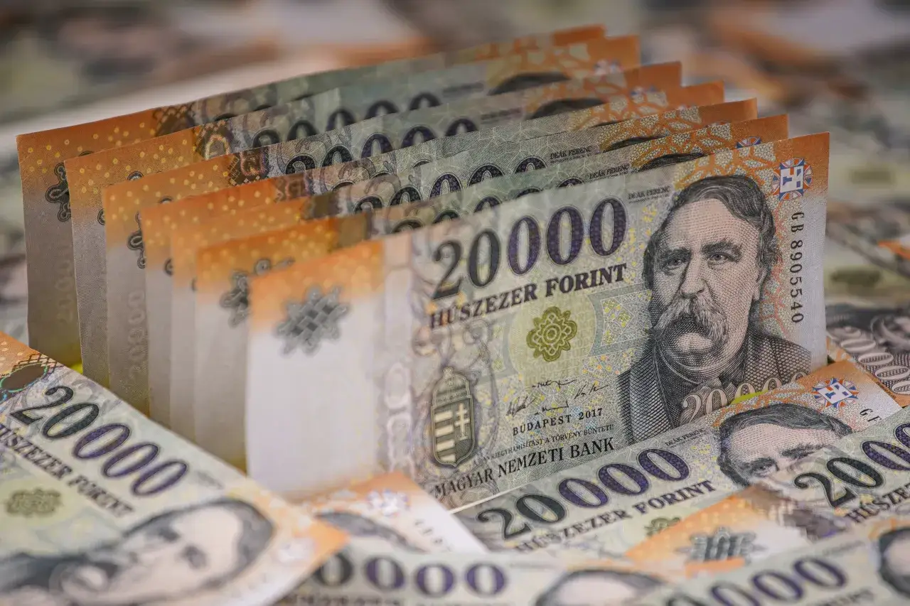 Aktualne banknoty i monety forinta węgierskiego