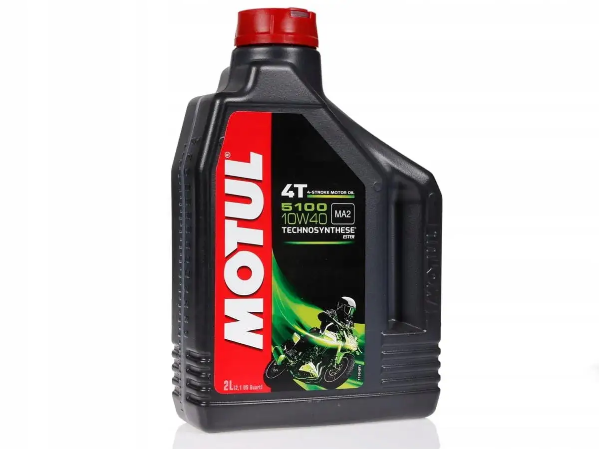 Olej Motul 5100 10W40 do motocykla 4T, z technologią Technosynthese. Idealny dla Twojej maszyny.