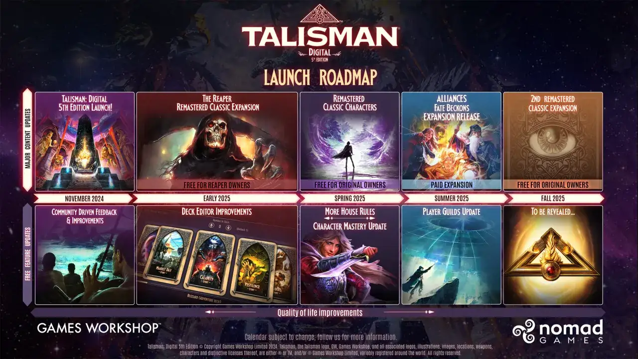 Talisman Digital Edition DLC expansions