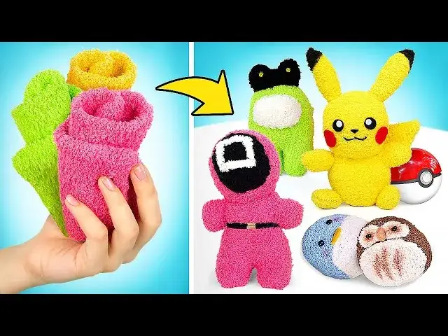 zabawki ze starych skarpetek diy