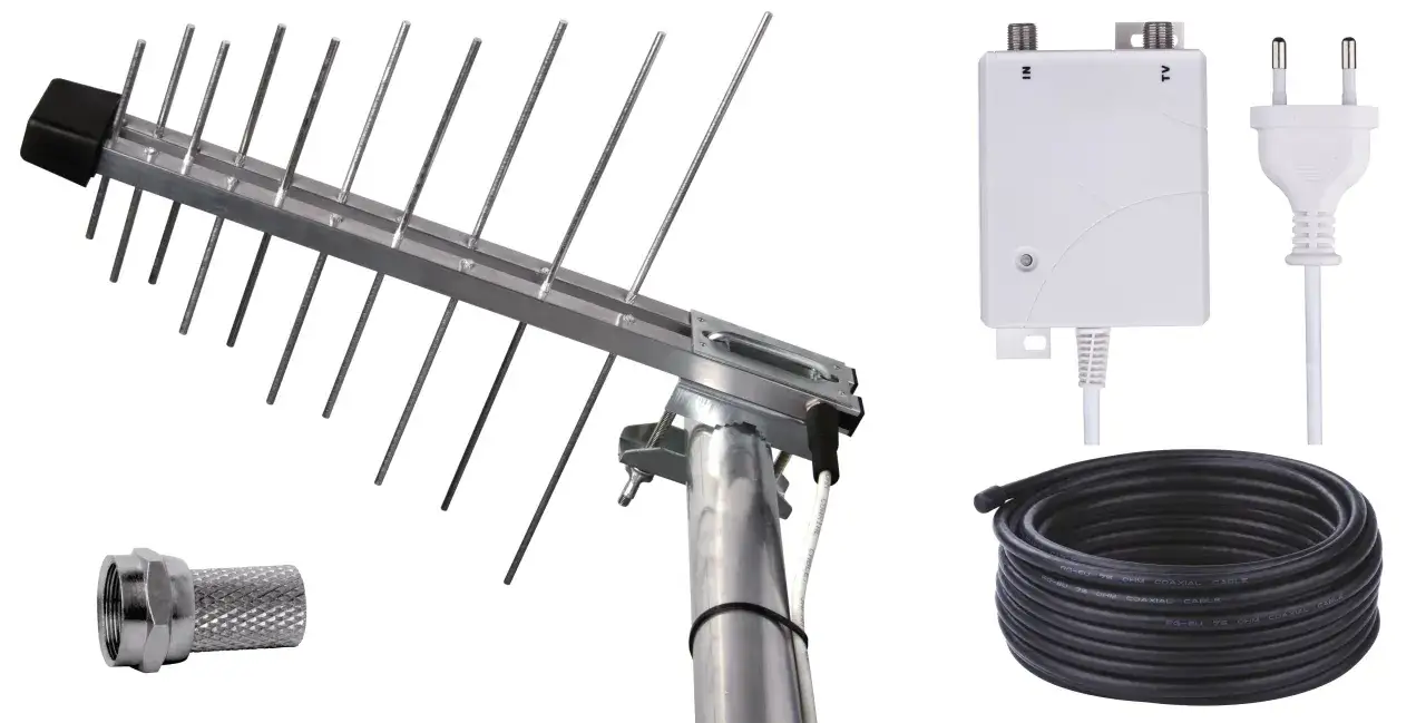 Antena telewizyjna parametry techniczne dBi filtr LTE