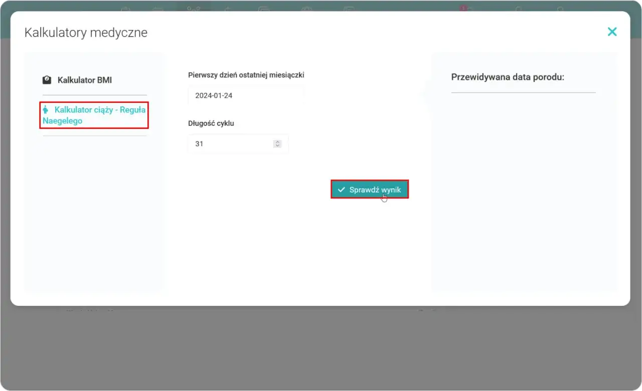 kalkulator ciąży data ostatniej miesiączki