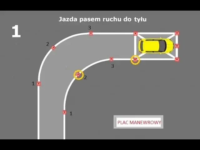 jazda samochodem plac manewrowy
