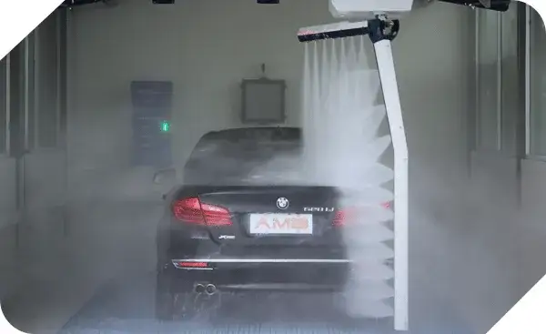 nowoczesna myjnia automatyczna szczotkowa