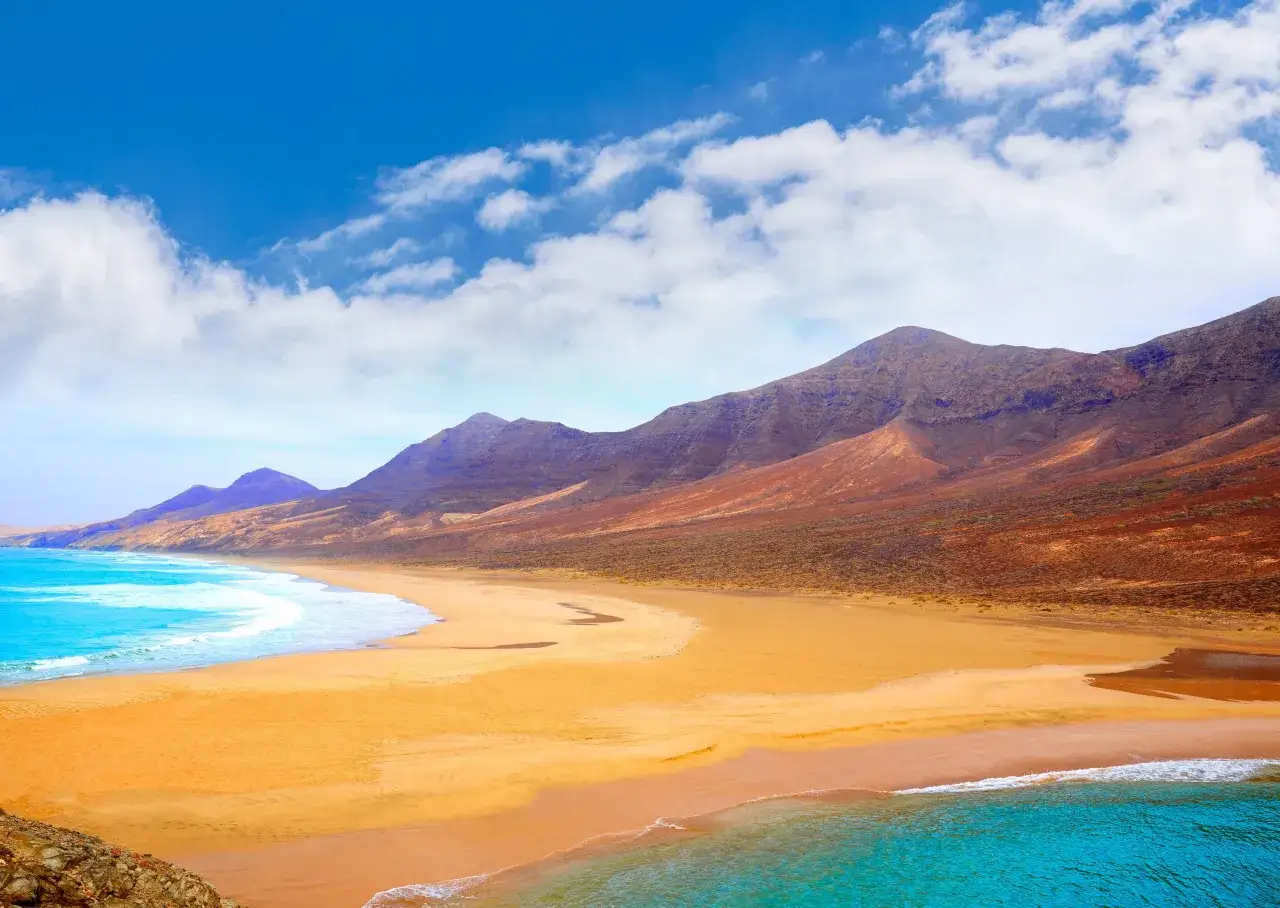 Fuerteventura krajobraz plaża słońce