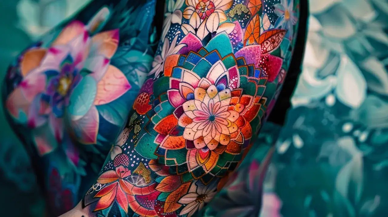 Zdjęcie Kolorowe tatuaże damskie: Trendy które warto znać