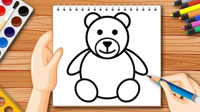 Zdjęcie Jak narysować pluszowego misia – łatwe kroki dla każdego rysownika