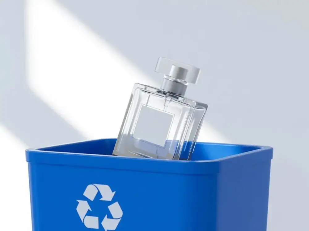 Zdjęcie Jak prawidłowo wyrzucić butelkę po perfumach? Segregacja krok po kroku