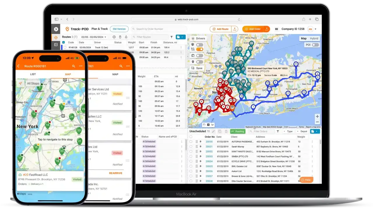 System TMS w logistyce, panel spedytora