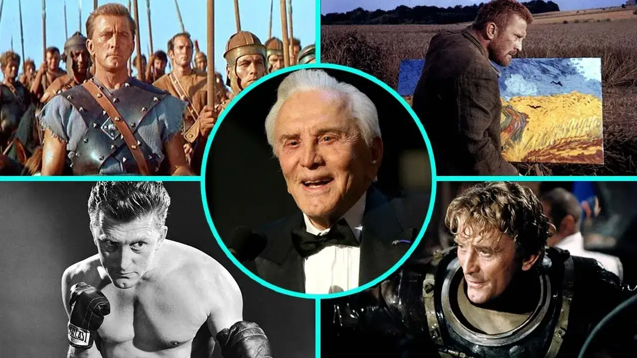 Kirk Douglas najlepsze role kolaż zdjęć