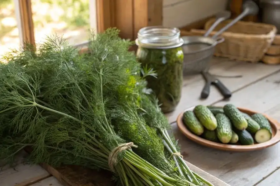 koper baldachy świeże suszone do kiszenia