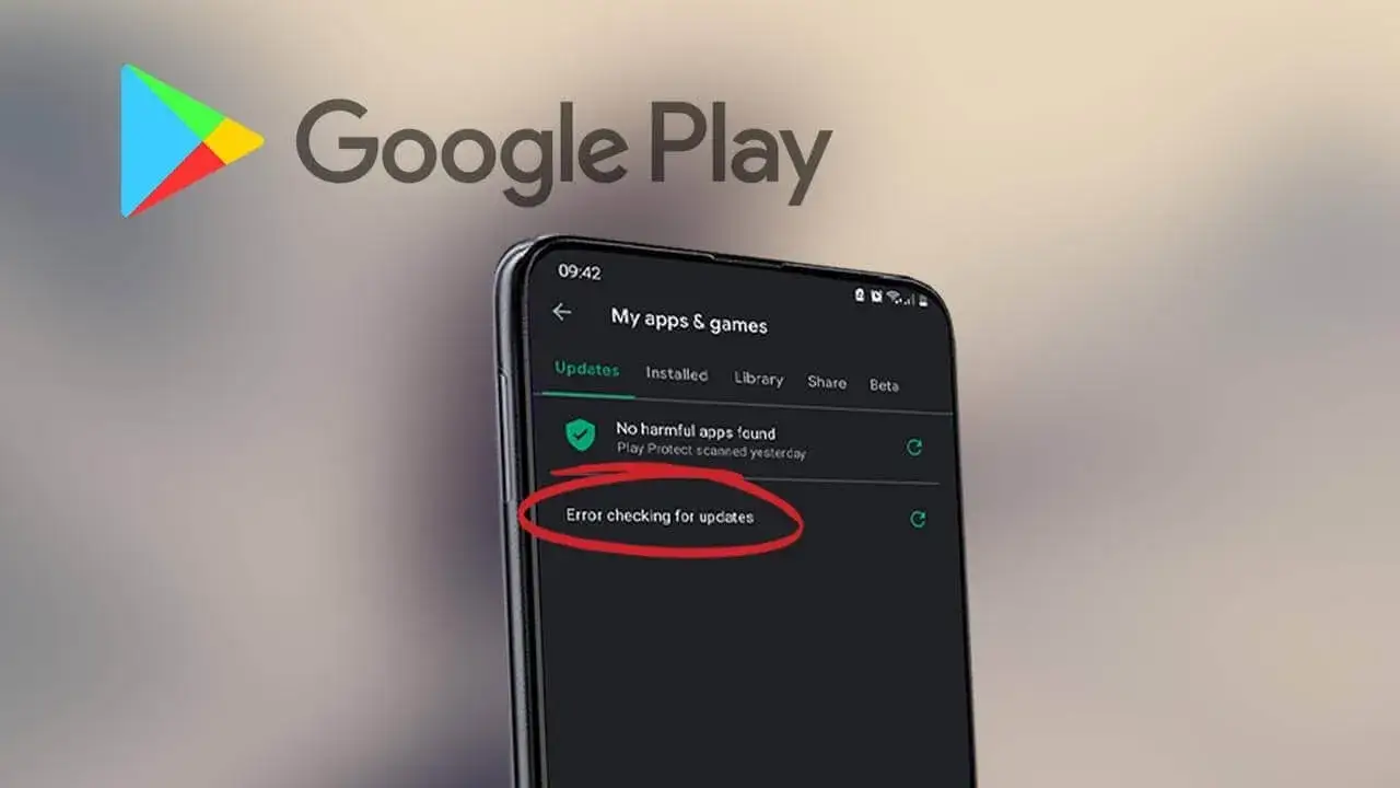 błąd aktualizacji aplikacji telefon