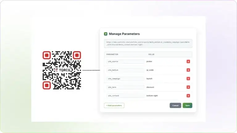 osoba sprawdzająca adres URL po zeskanowaniu kodu QR
