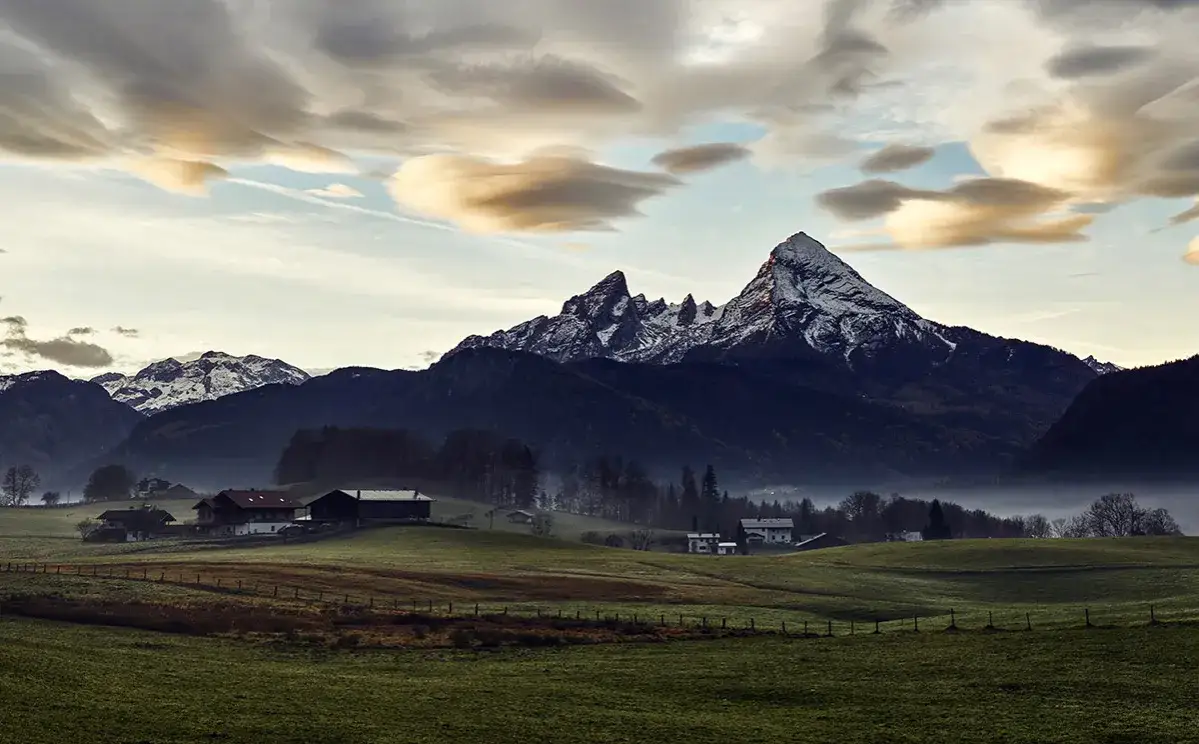 Bergpanorama Berchtesgadener Land mit Watzmann