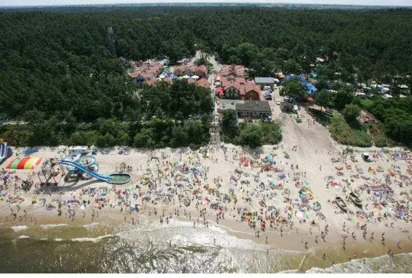 Plaża Stegna z lotu ptaka