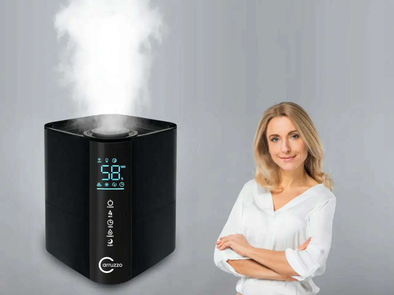 nawilżacz powietrza z funkcją aromaterapii pojemnik na olejki
