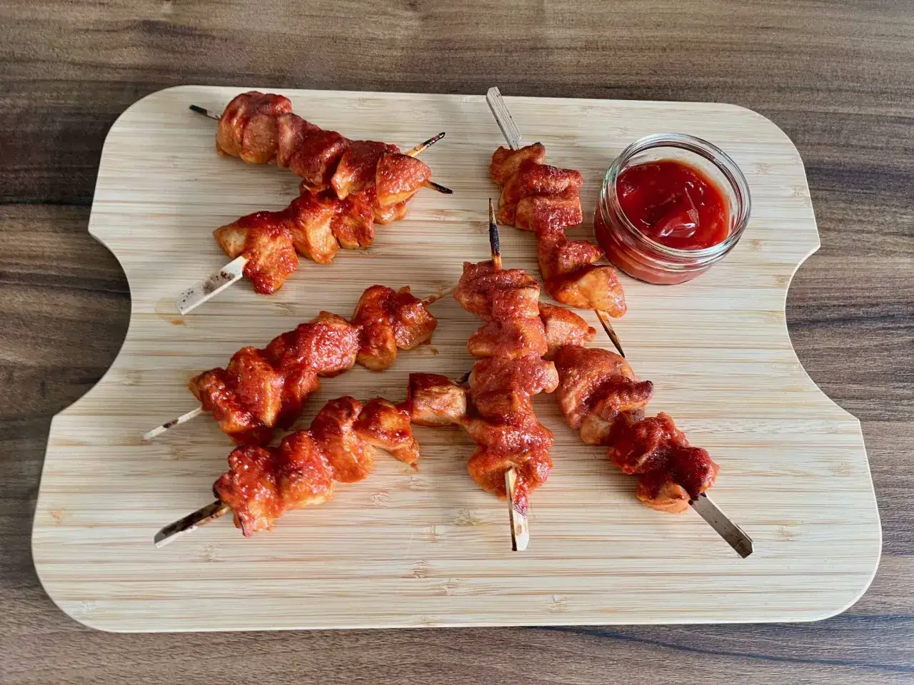 lepkie mięso z kurczaka