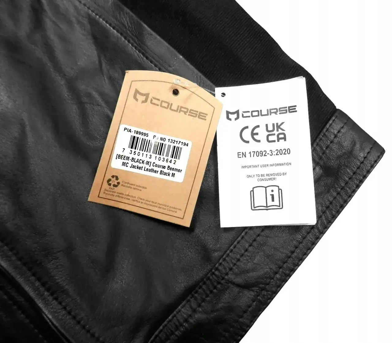 etykieta certyfikacja kurtka motocyklowa EN 17092