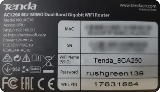 router wifi naklejka ip dane logowania