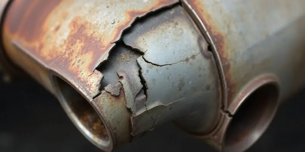 uszkodzony katalizator samochodowy