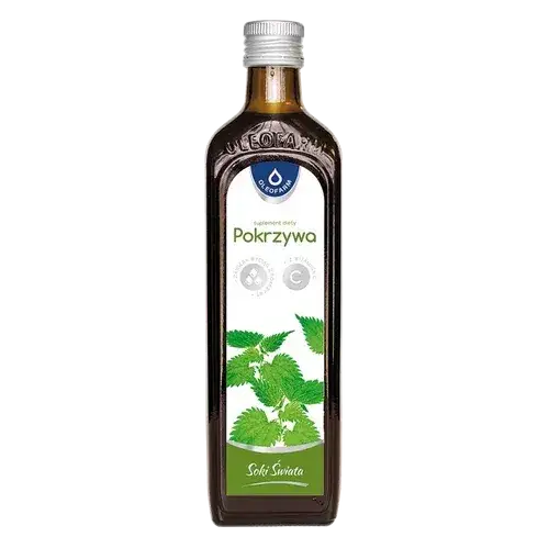 sok z pokrzywy z cytryną witamina c