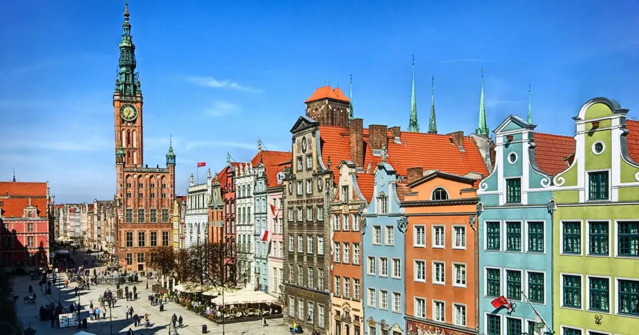 Gdańsk Starówka widok ogólny