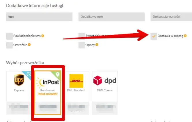 inpost paczka w weekend dostawa do paczkomatu