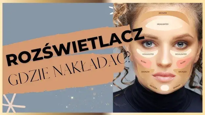jak nakładać rozświetlacz na twarz