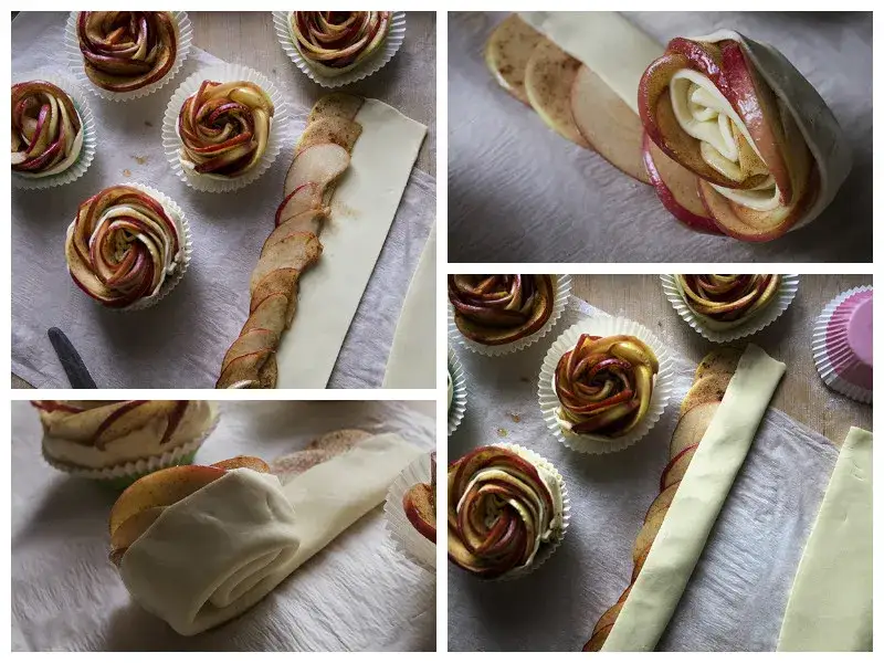 przekrój ciasta francuskiego warstwy wilgoć