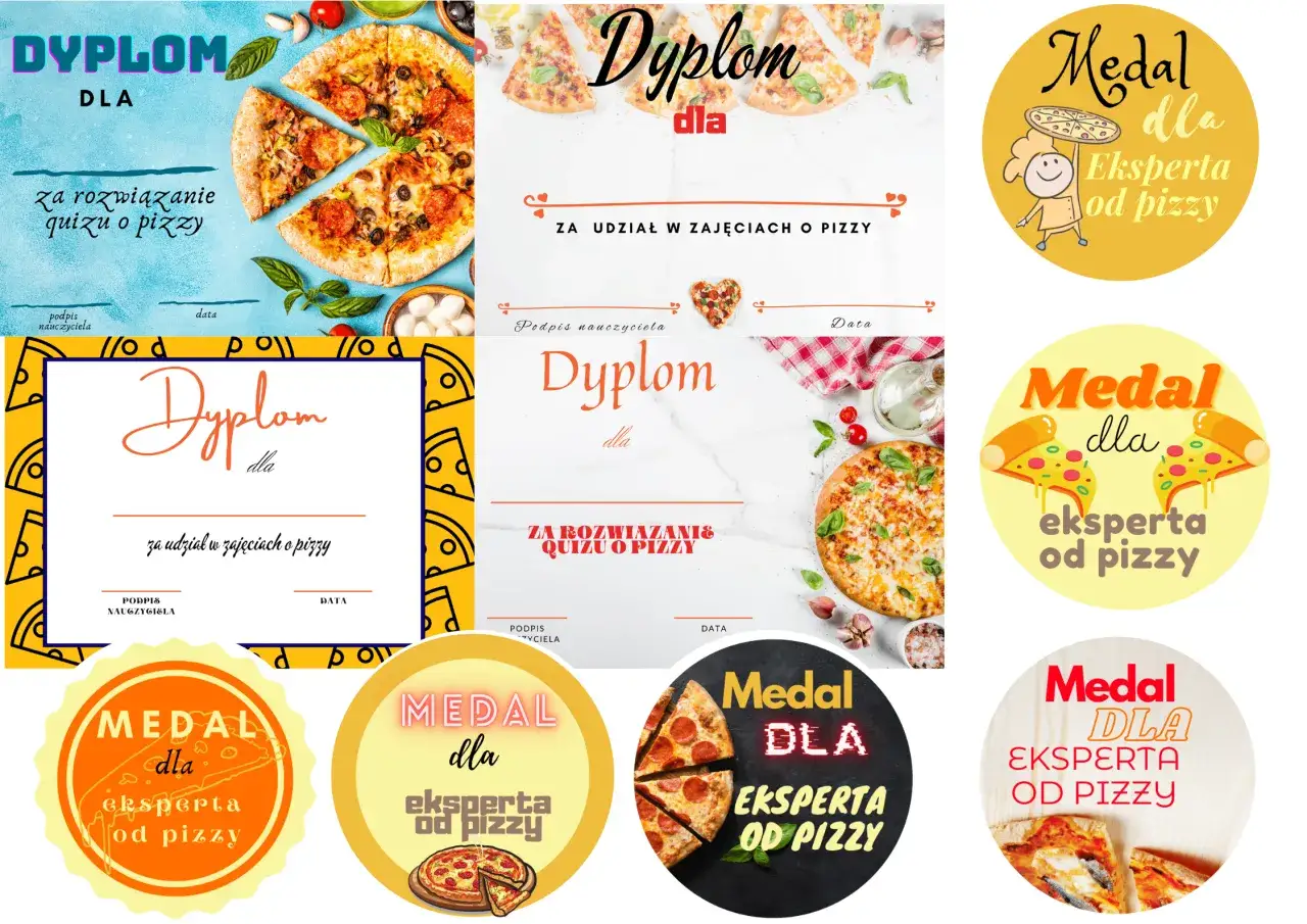 kalendarz dzień pizzy r&oacute;żne daty