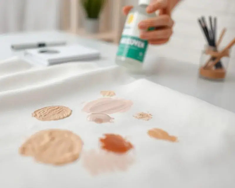 Usuwanie plam z korektora kosmetycznego