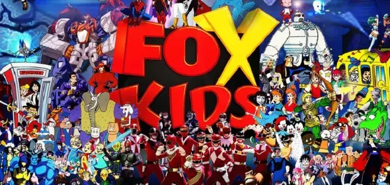 kolaż postaci z bajek Fox Kids