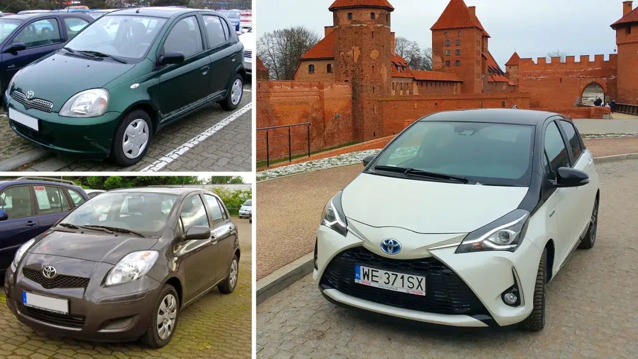 Toyota Yaris generacje por&oacute;wnanie