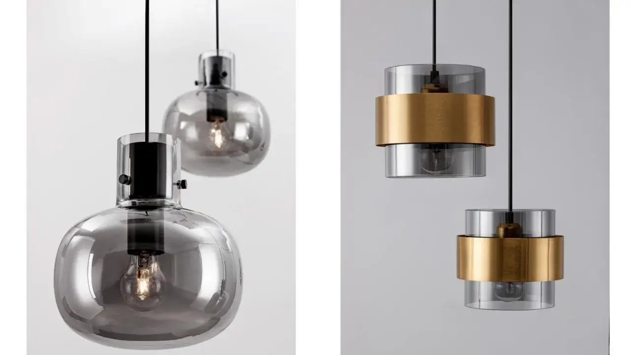 Eleganckie lampy wiszące z dymionego szkła. Dowiedz się, jak czyścić szklany klosz lampy, by zachować jego blask.