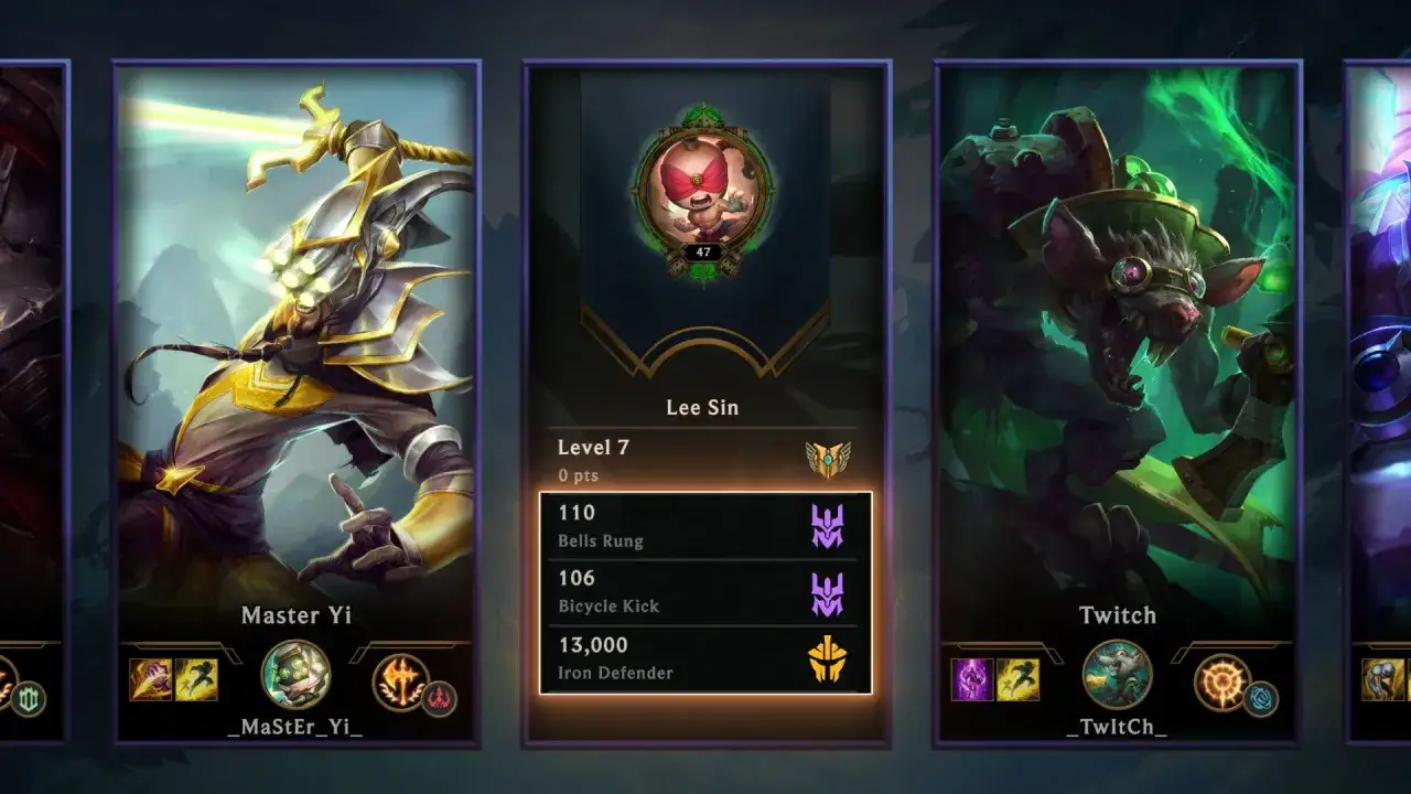 League of Legends Eternals in game display