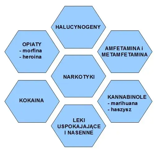 działanie dopalaczy na mózg, różne typy dopalaczy, schemat działania narkotyków