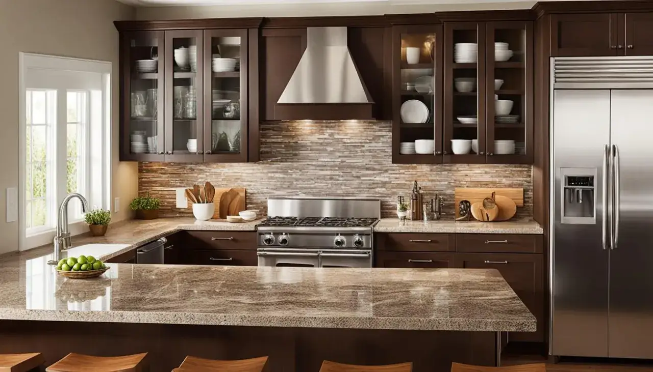 Zdjęcie Jak dobrać idealny blat do brązowych mebli kuchennych - praktyczny poradnik