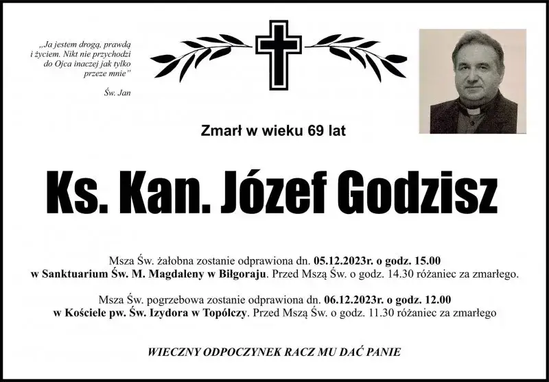 Zdjęcie Ks. Józef Godzisz - biografia zasłużonego kapłana z Biłgoraja