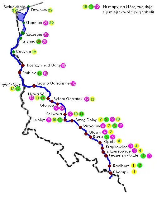 Zdjęcie Mapa tras rowerowych wzdłuż Odry – odkryj najlepsze szlaki rowerowe
