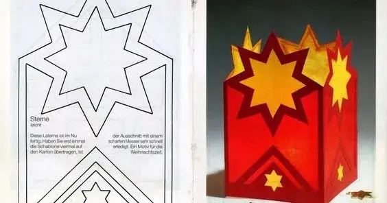 przykłady lampion&oacute;w z kartonu DIY, szablony lampion&oacute;w z kartonu