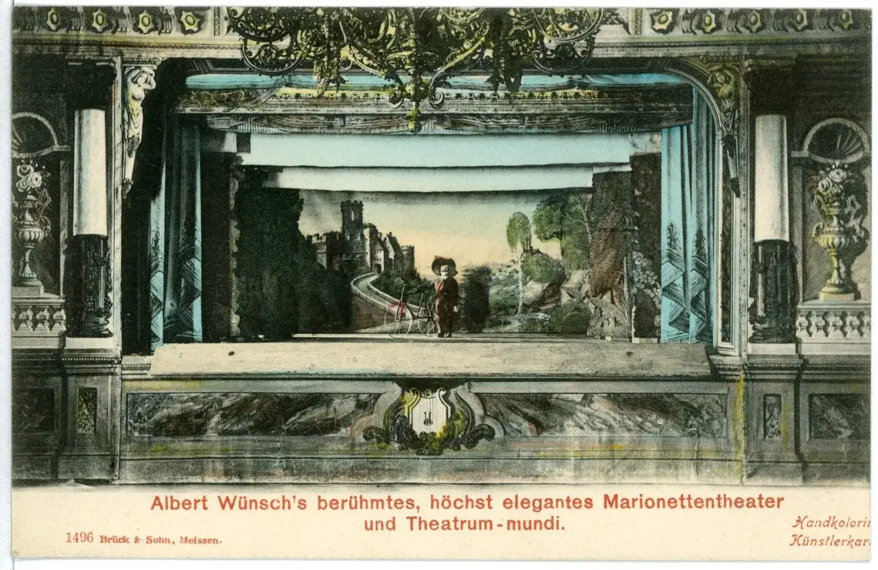 Scena teatru lalek Alberta Wünscha, czyli 