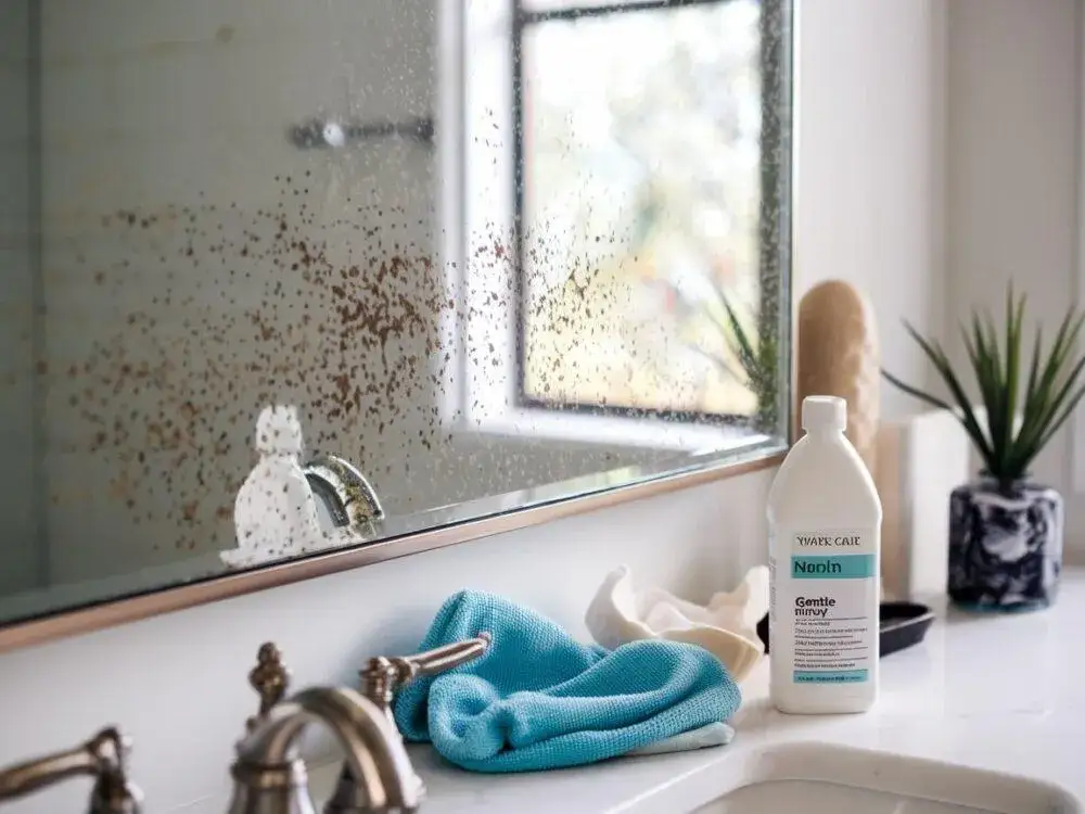 Sposoby maskowania korozji lustra, lustro z zamaskowanymi uszkodzeniami