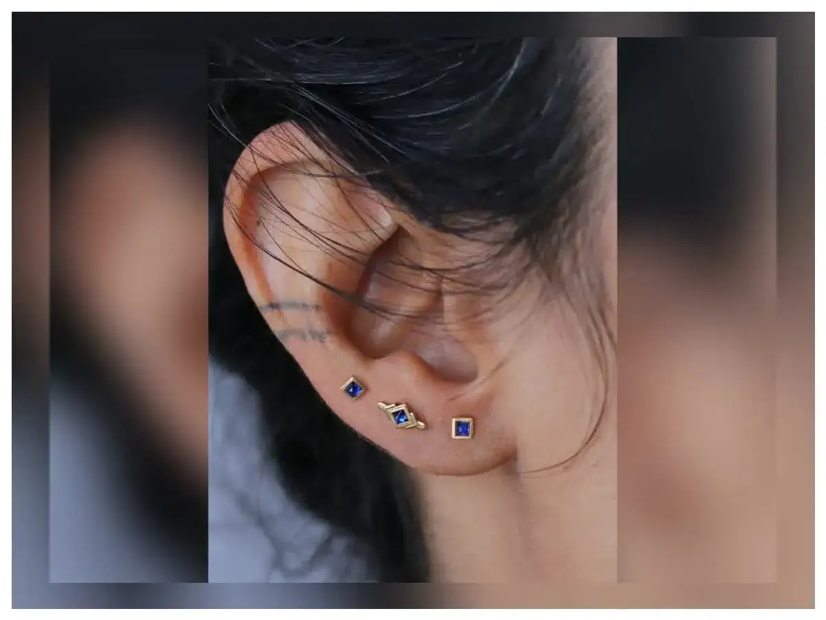 przykłady źle dobranego kolczyka piercing