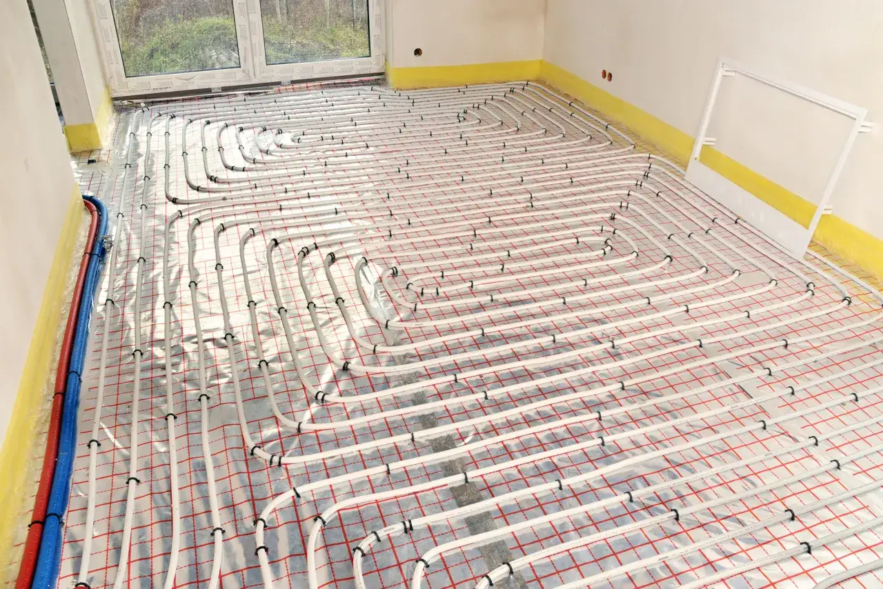 folia pod ogrzewanie podłogowe kratka
