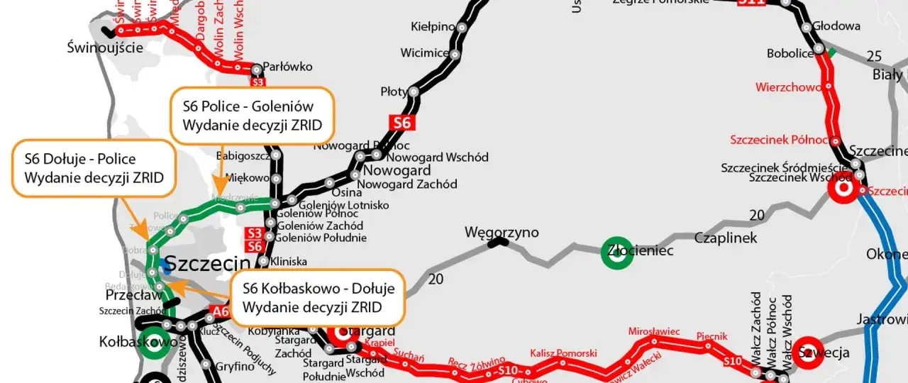 Mapa trasy Szczecin Berlin