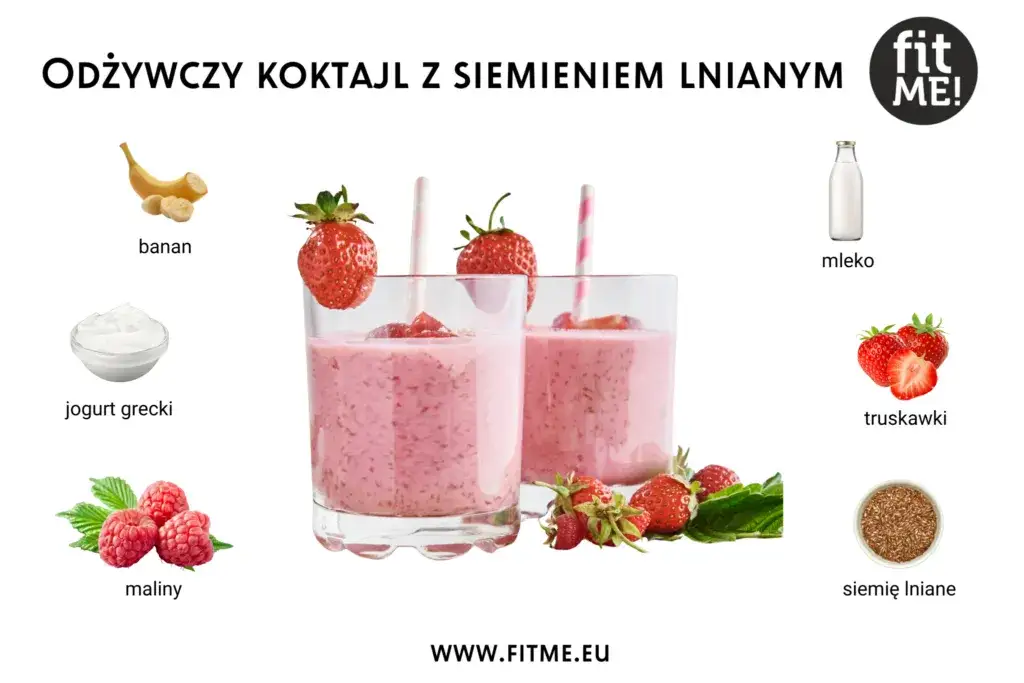 przepisy na koktajle z siemieniem lnianym