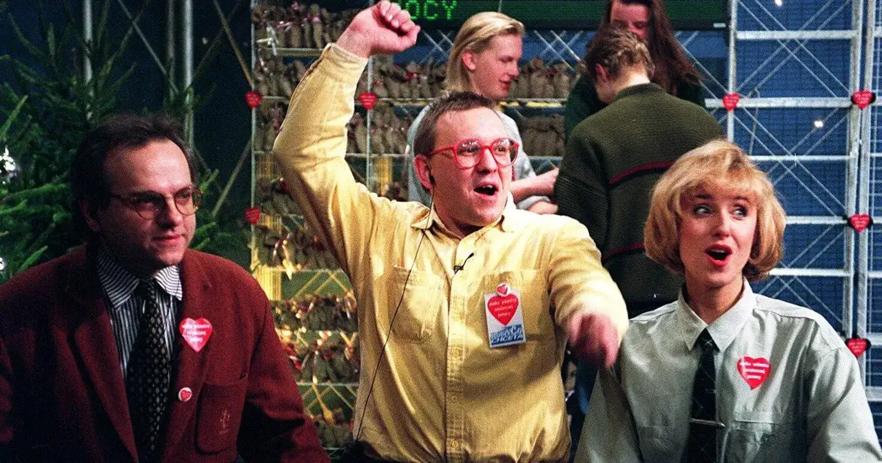 Jerzy Owsiak pierwszy Finał WOŚP 1993