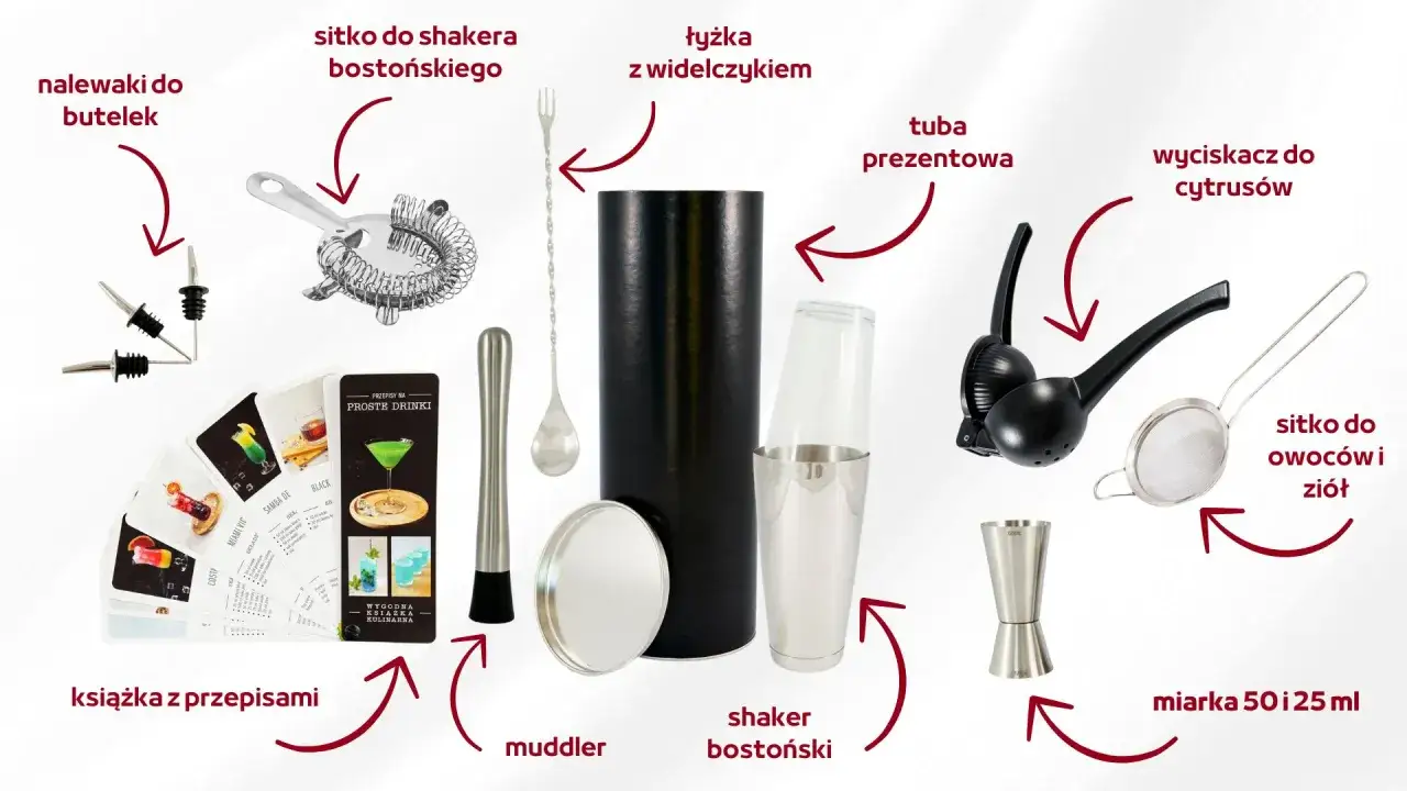 Sprzęt barmański do shotów